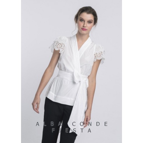 Blusa cruzada Alba Conde