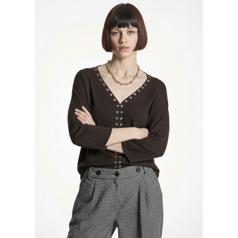 JERSEY 6830 530 MARRON ALBA CONDE