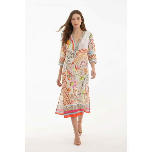 VESTIDO 89311 ROJO ANNA MORA