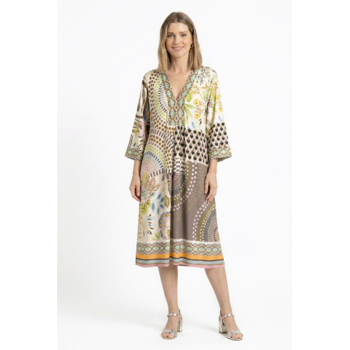 VESTIDO 89311 CRUDO ANNA MORA
